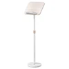 Floor Book Stand with Page Paper Clip Desktop Book Stand Height Adjustable Portable Book Holder for Cookbooks Sheet Music 4