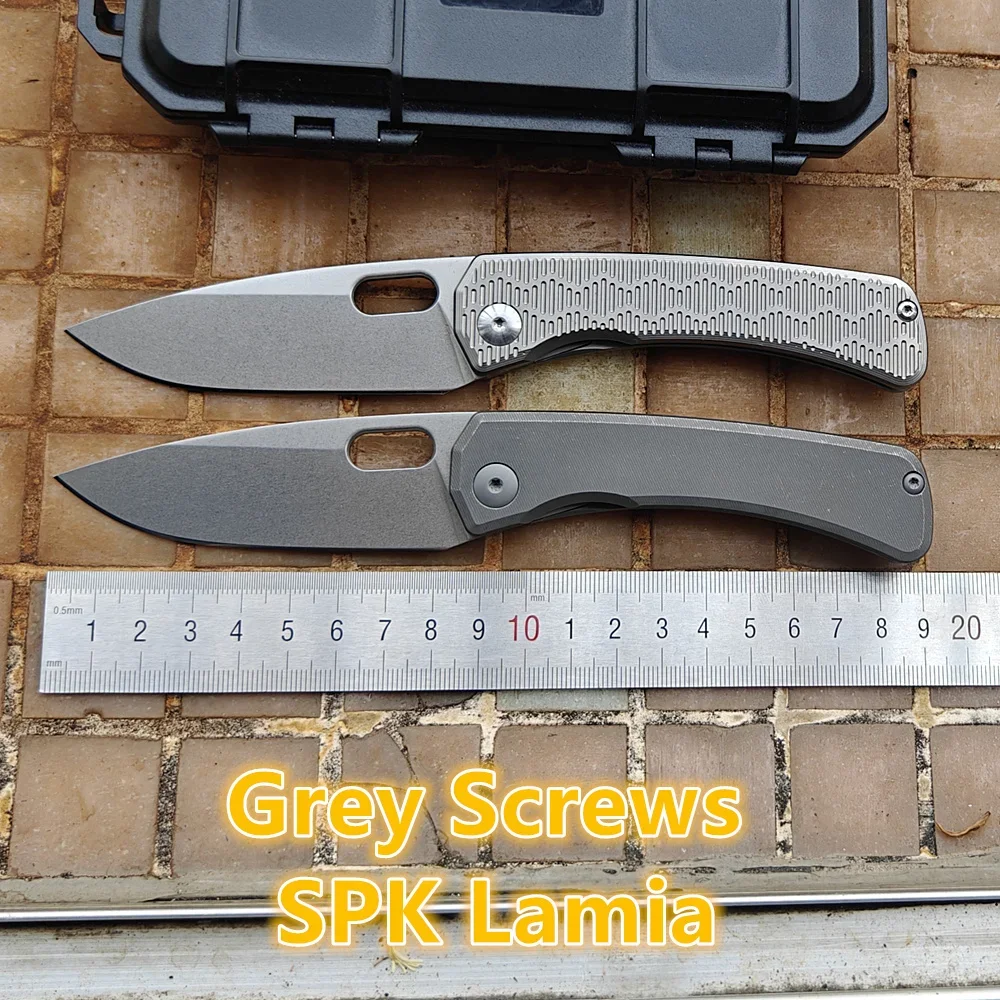 JUFULE Limited SPK Lamia TC4 Titanium Handle 154CM Blade Ceramic Bearings Pocket EDC Tool Camping Hunting Outdoor Folding Knife 3