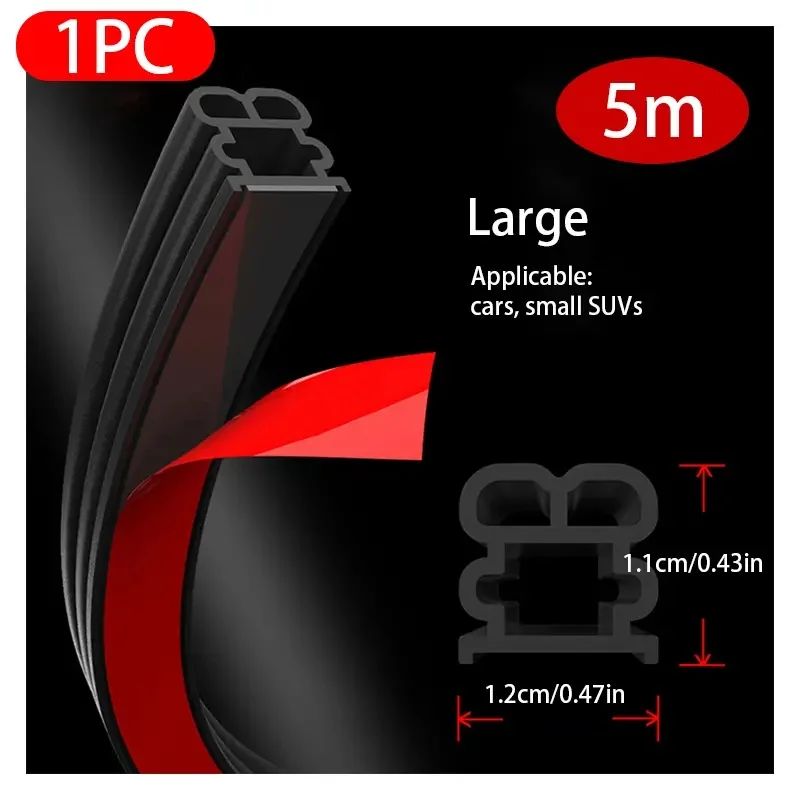 Double Layer Car Rubber Seal Strips for Soundproofing