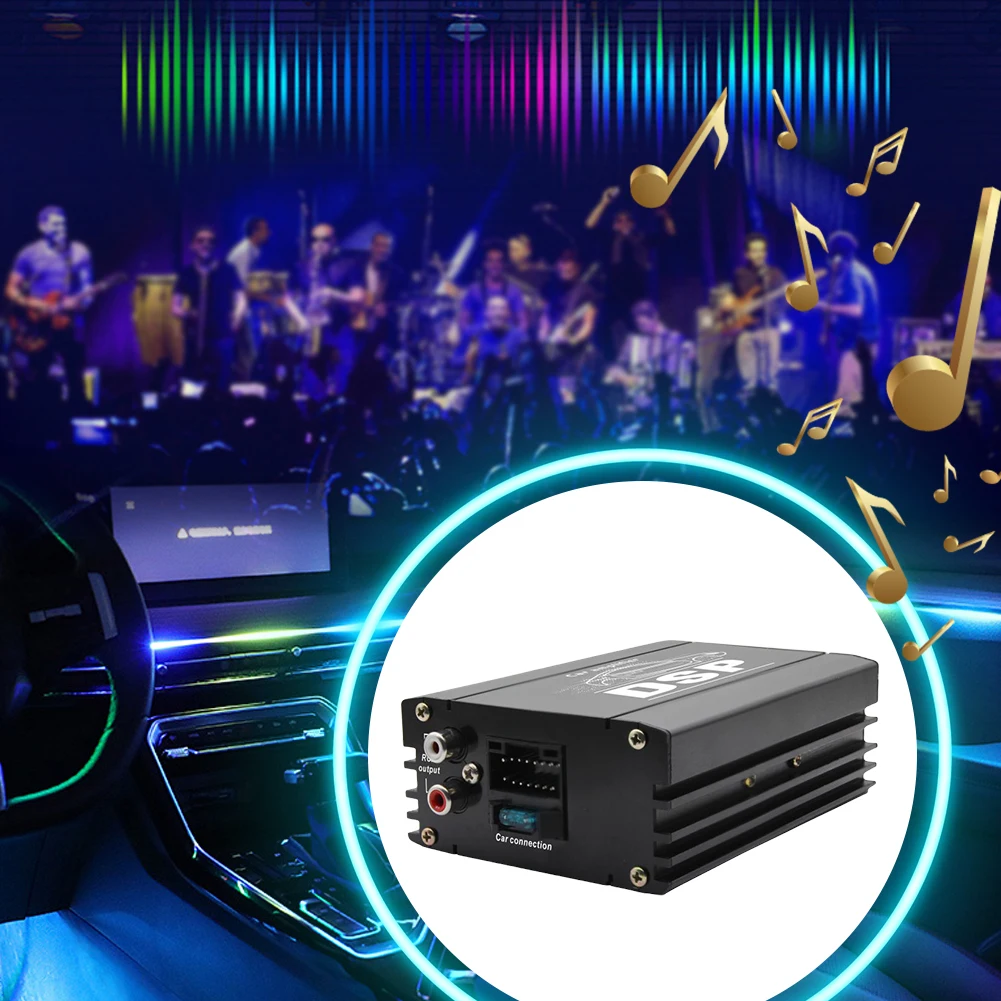 4x50W Car DSP Digital Audio Processor 4 Channel DSP Car Power Amplifier Car DSP Amplifier for Car Audio Enhancement