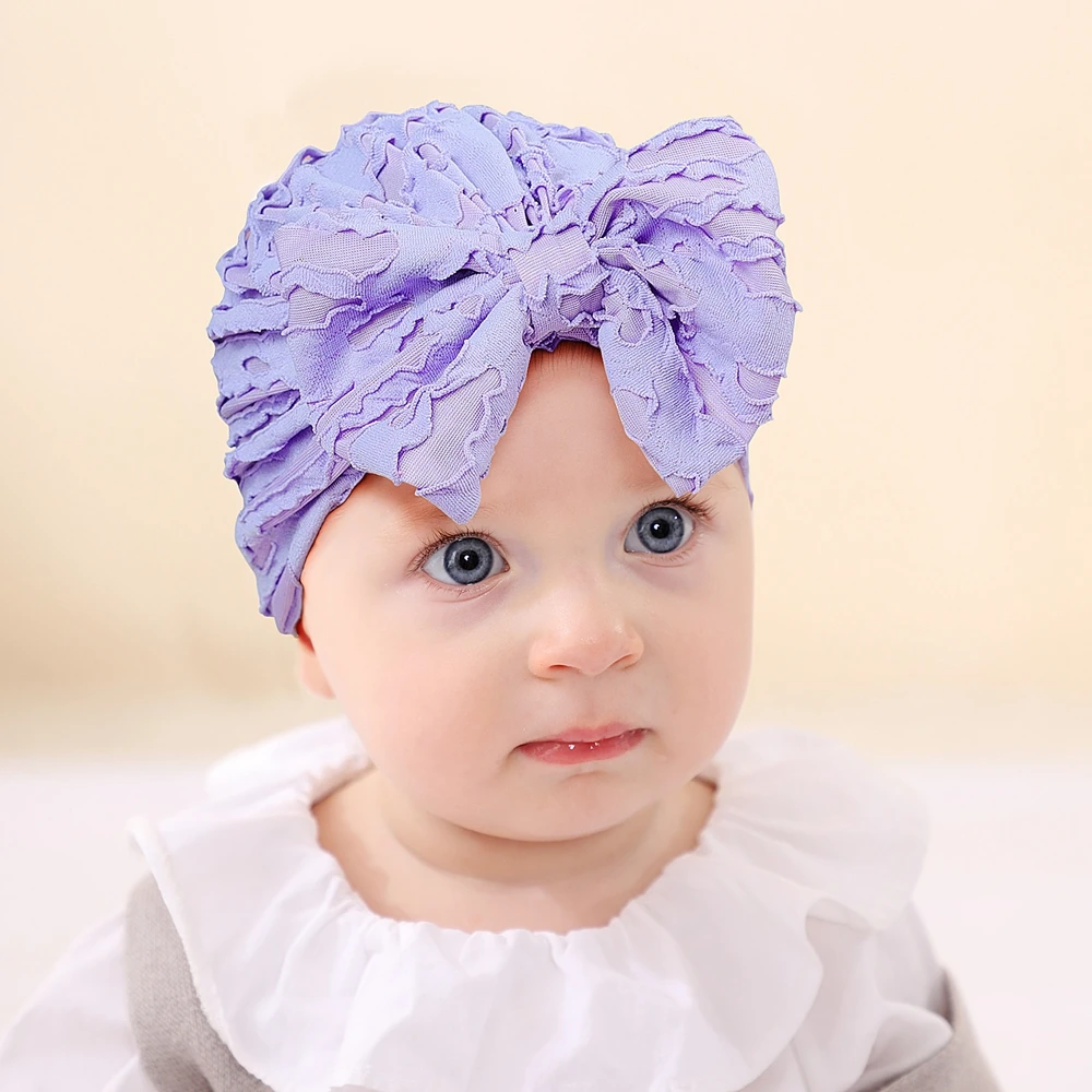 NewBowKnotKidsNewbornBabyHatBeanieToddlerInfantChildTurban