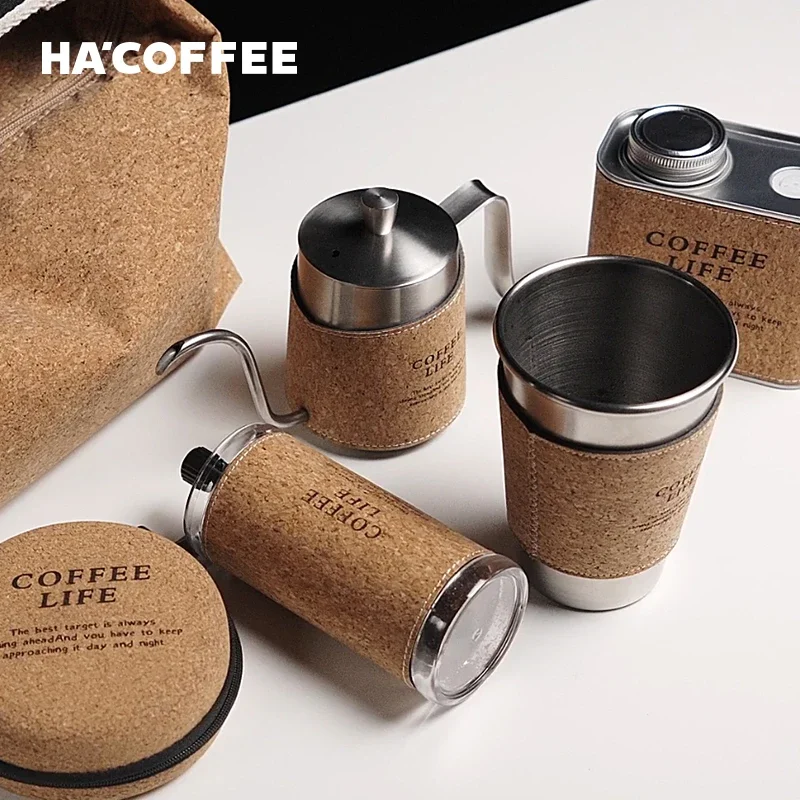 

V60 Indoor Outdoor Travel Coffee Bag Manual Coffee Maker Kit Set With Package Arabic Pour Over Coffee Tea Sets