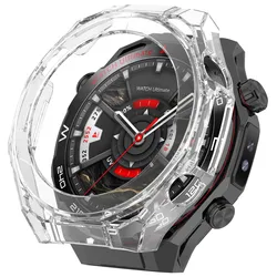 Enhanced Protective Hollow Case for Smartwatch - Durable Border Bumper Cover, Universal Fit Accessory (Transparent)