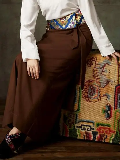 

Chinese Tibetan Style Women's Retro Dance Skirt