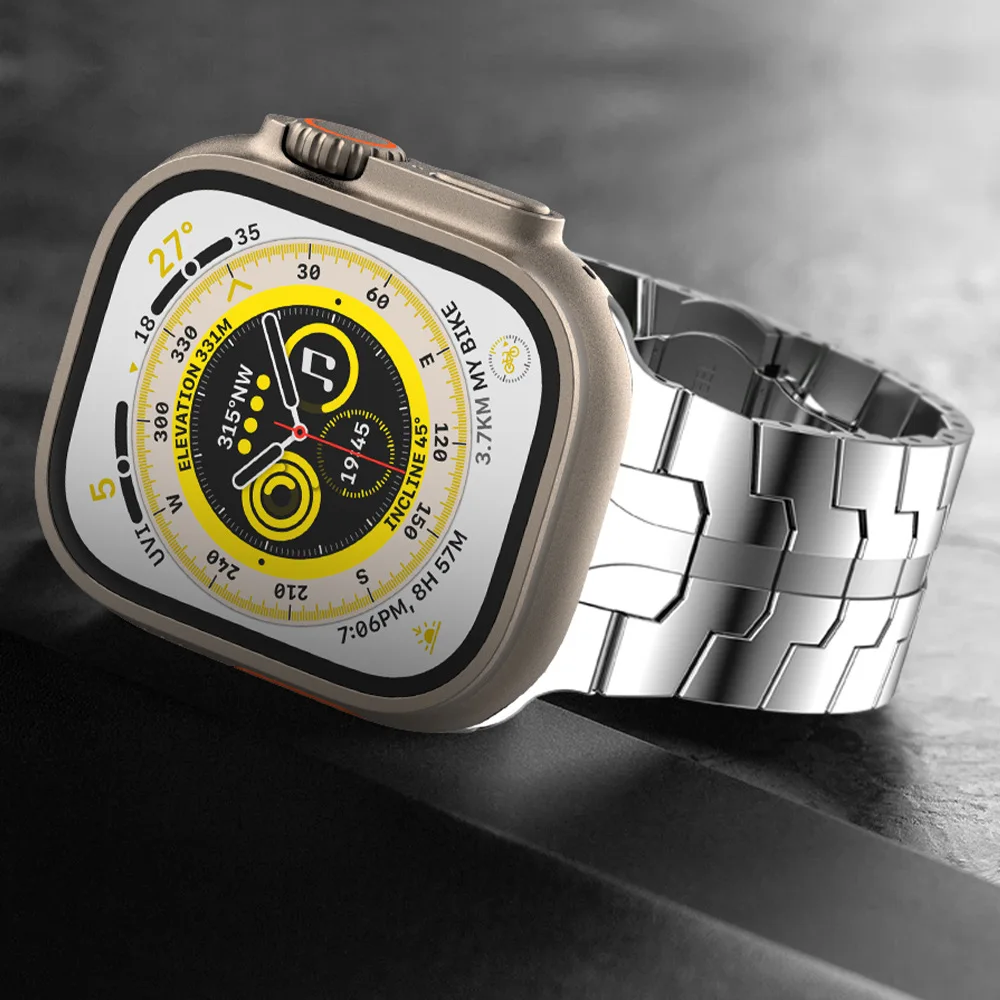 

Подходит для Apple Watch Ultra 8 49 мм, металлический ремешок из нержавеющей стали часы Железный человек, оптовая продажа