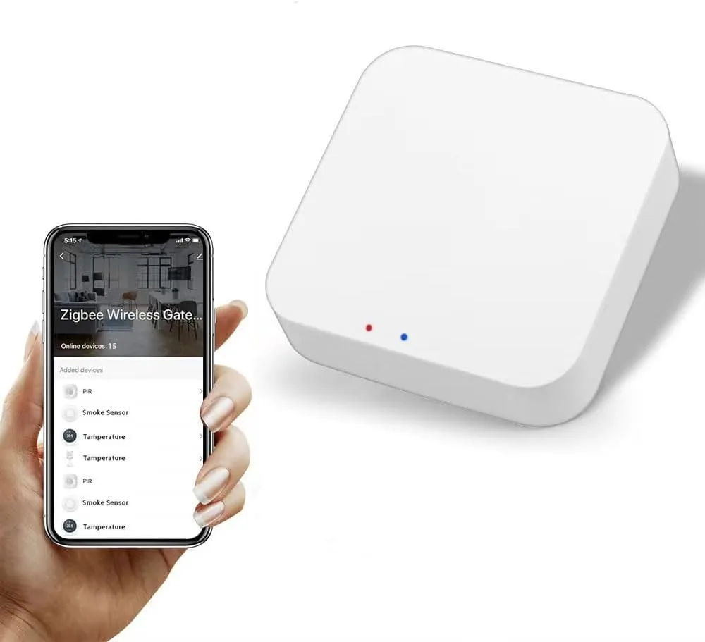 Zigbee Hub 3-in-1 WiFi Zigbee 3.0/Bluetooth Gateway Tuya Wireless Multimode Gateway Smart Home Bridging Hub Compatible with
