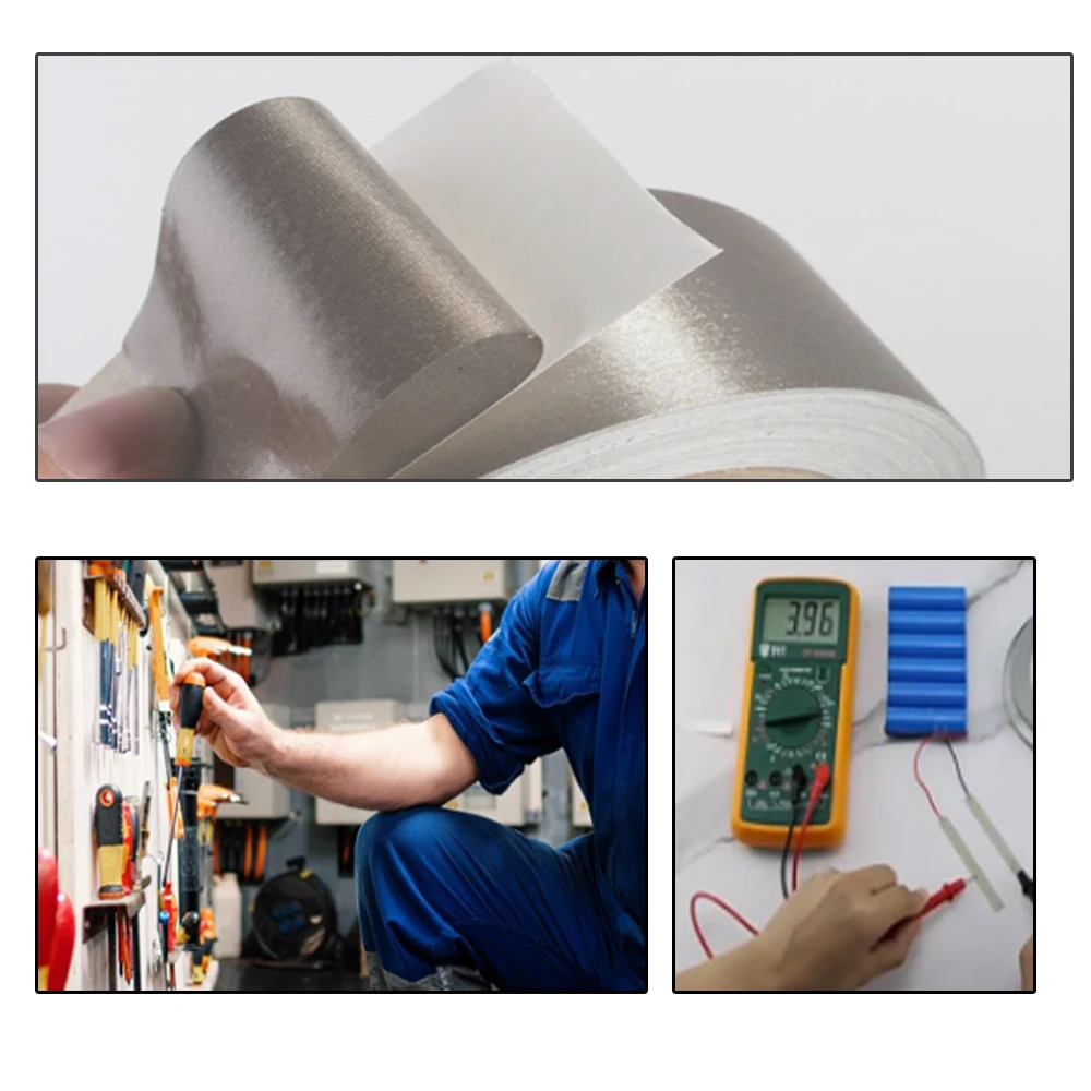 Faraday Tape doppelseitiges Klebeband für emi Abschirmung elektrische Verbindung Laptop Handy Reparatur 50m – Detail 5