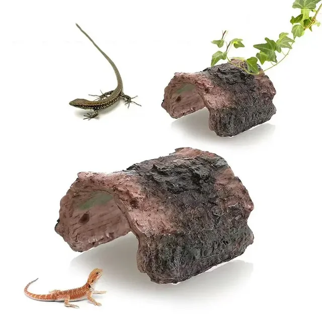 Creative Reptile Terrarium Turtle Accessories Basking Platform Rest Cave Resin Climb Toy Aquarium Decoration Decor Crawling Pets 2