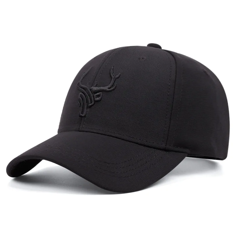 High Quality Unisex Animal Antlers Embroidery Baseball Net Caps Spring and Summer Outdoor Adjustable Casual Hats Sunscreen Hat 5