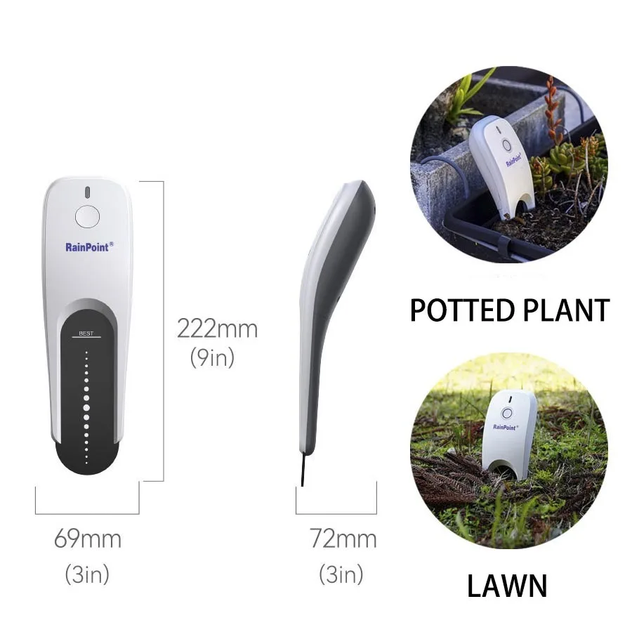 Humidimètre De Sol Intelligent WiFi, Testeur D'humidité Du Sol, Température, Lumière, Capteur Sans Fil Pour Jardin, 3 En 1