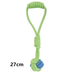 Interactive Cotton Rope and Ball Chew Toy for Dogs - Durable Pet Accessories for Play and Dental Health (E)