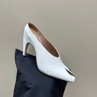 Show Style 10.5cm High Heel Fish Mouth Sandals Spring/Summer Black and White Fashion Sexy Professional Commuter Slippers Size 43 - Image 3