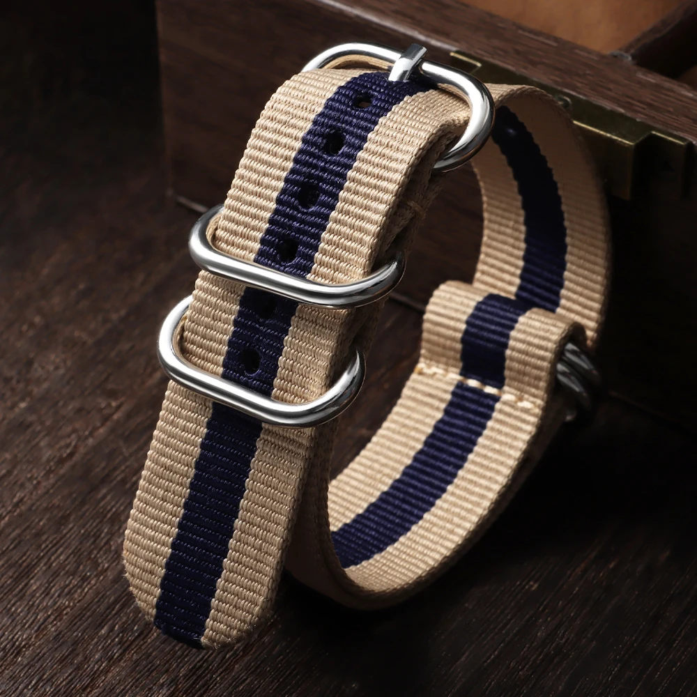 Universal Nylon Canvas Watch Strap - Weave Design Wristband