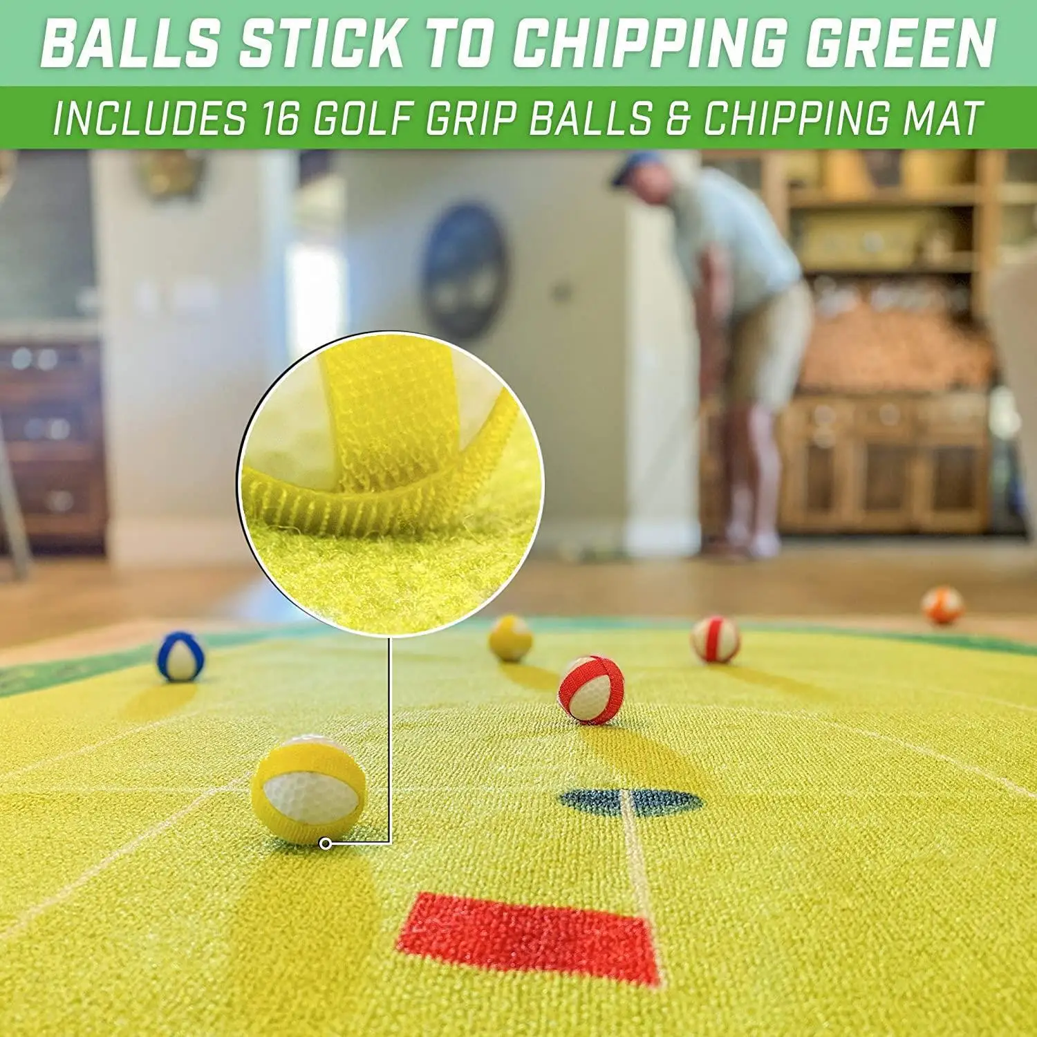 Golf Hitting Pad The Casual Golf Game Set  Golf Training Aids Home Office Sports