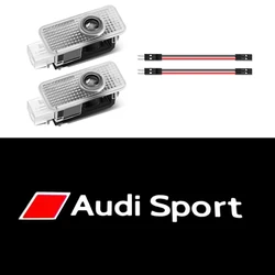 Premium Car Door Welcome Light Laser Projector Lamps - HD Accessories (For Audi Sport)