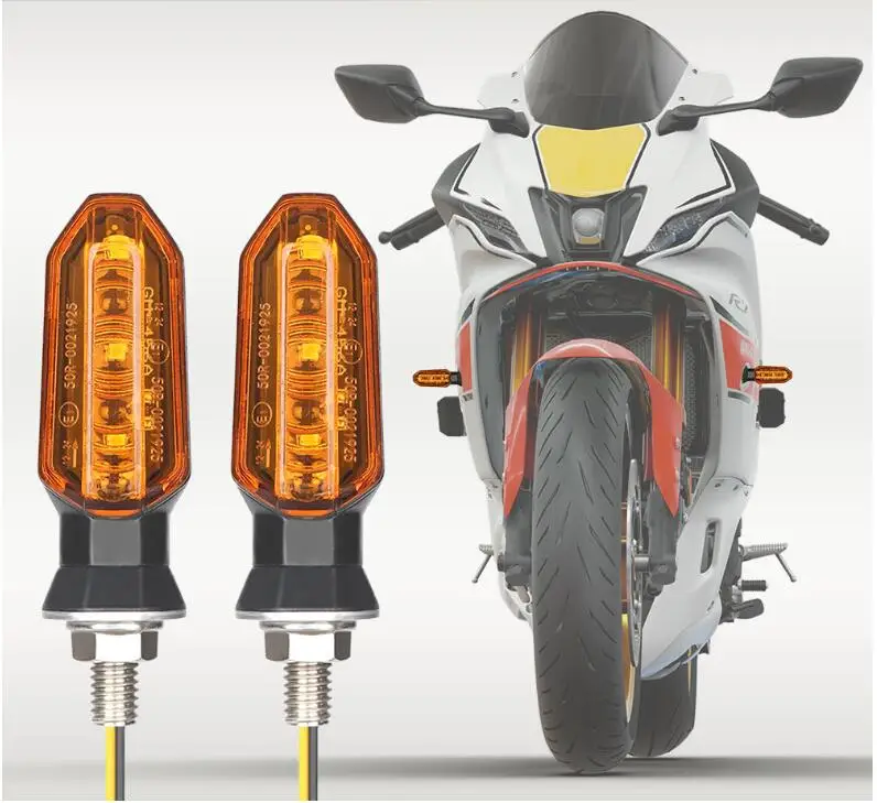 ตัวเลือกสินค้า ไฟเลี้ยว LED 12V สีเหลืองอมส้ม สำหรับรถจักรยานยนต์
