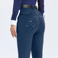 Full Seat Silicone Equestrian Breeches Anti-pilling Horse Riding Tights Jodhpur Leggings Pants Women Equestrian Clothes 1