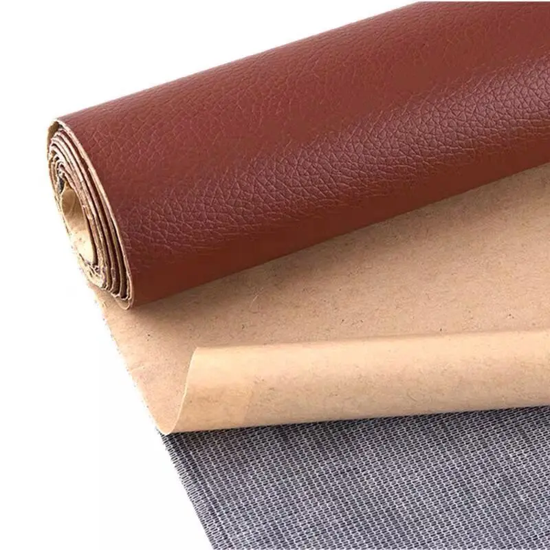 Leather Repair Tape Leather Repair Sticker Leather Patch Leather Repair Leather Repair Material Leather Material Leather Repair Patch Self Adhesive Leather Sticker Self Adhesive Leather PU Material Thickened Wear-Resistant Lychee Pattern Sofa Repair Sticker Protective Film Artificial Leather
