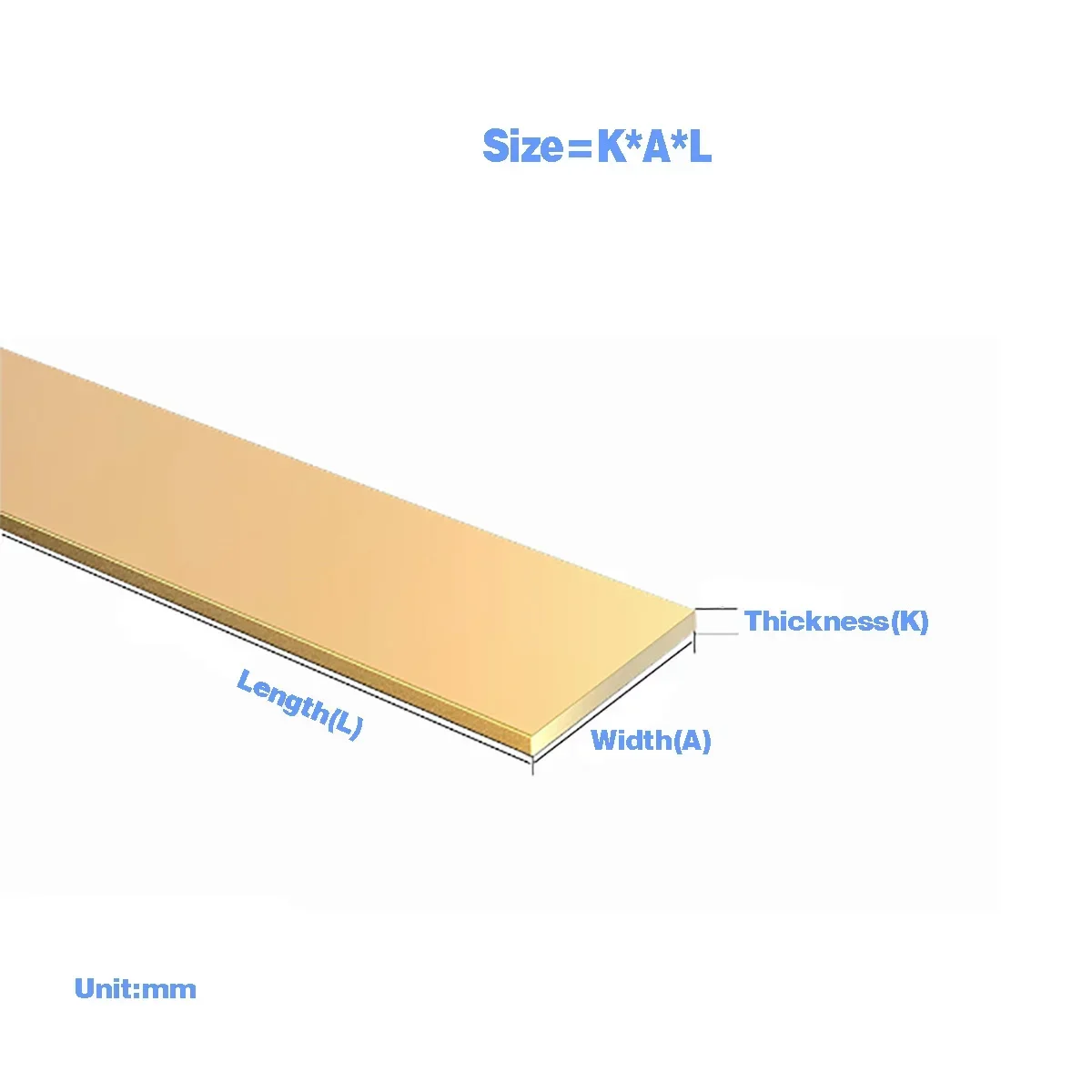 H59 Messing-Flachstange 2/3/4/5/6mm Dicke Massiver Rechteckiger Stab Nach Maß Geschnitten – Detail 6