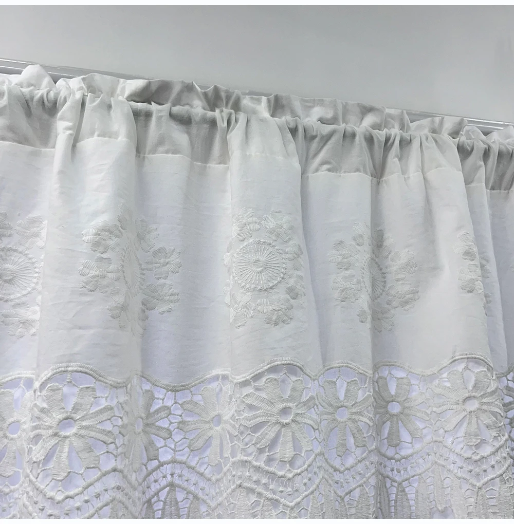 Branco Lace Tulle, Half Door Bay, Decoração