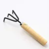 Garden Tools Set, 3Pcs Includes Hand Trowel, Transplant Trowel and Cultivator with Wooden Handle Garden Hand Shovels Kit for Pla 3