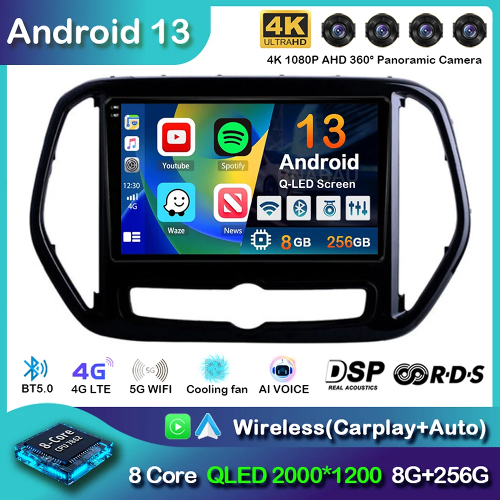 

Автомагнитола Carplay для Chery Jetour X70 X70M 2018-2021, Android 13, мультимедийный видеоплеер, навигационное головное устройство DSP, стерео, BT