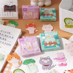 45pcs/box Cute Animal Stickers Kawaii DIY Scrapbook Hand Account Diary Journals Decoration Japanese Stationery Office Supplies