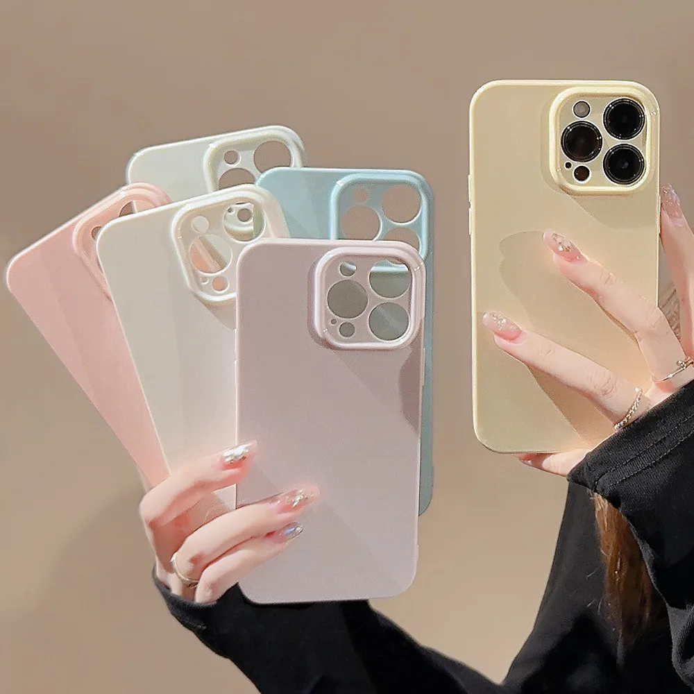 Soft Candy Color Shockproof Phone Case For iPhone 17 16 15 14 13 12 11 Pro Max Plus Plain Silicone Bumper Full Cover 2