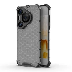 Luxury Shockproof Armor PC Silicone Protective Case - Enhanced Protection and Style for Huawei Pura 70 (Black)