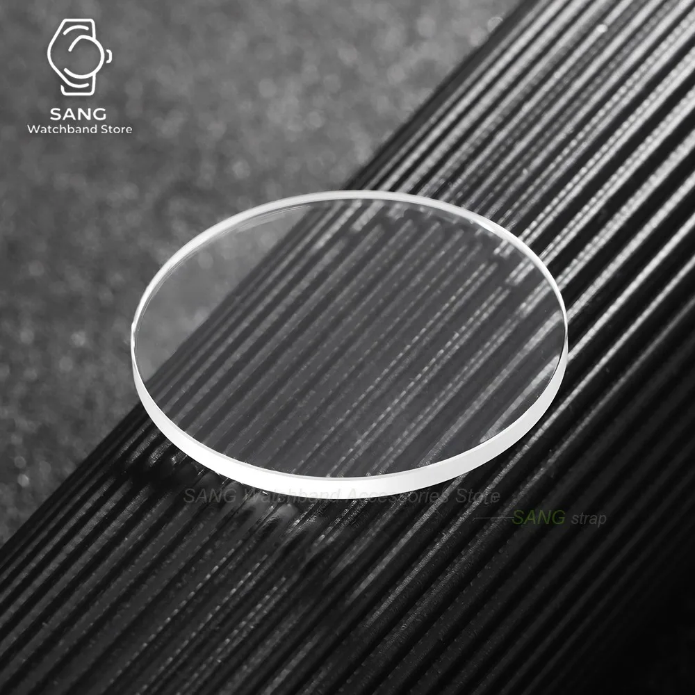 Premium Universal Sapphire Watch Glass Replacement - Flat Transparent Crystal Lens, Multiple Sizes & Thickness