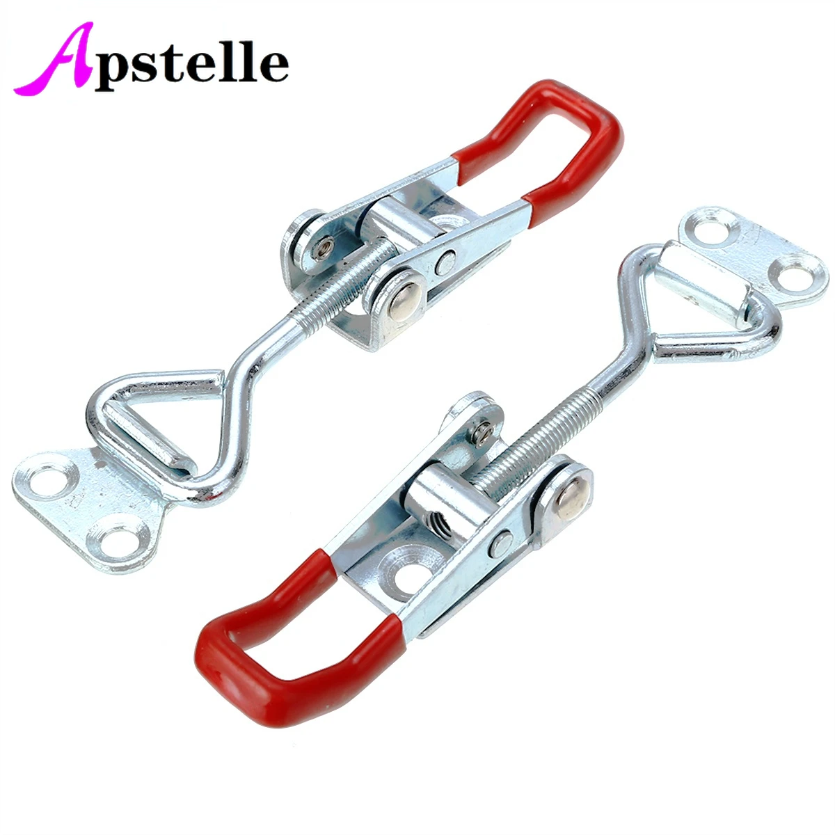 Apstelle 2pcsToggle Latch Catch Toggle Clamp Adjustable Cabinet Boxes Lever Handle Lock Hasp For Sliding Door Furniture Hardware furniture hardware toggle latches