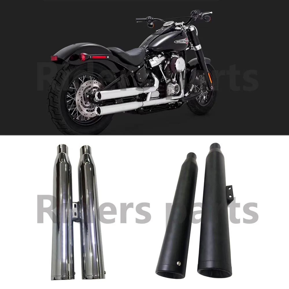 

Motorcycle Exhaust Slip On For Harley Softail Fat Boy 2018-2023