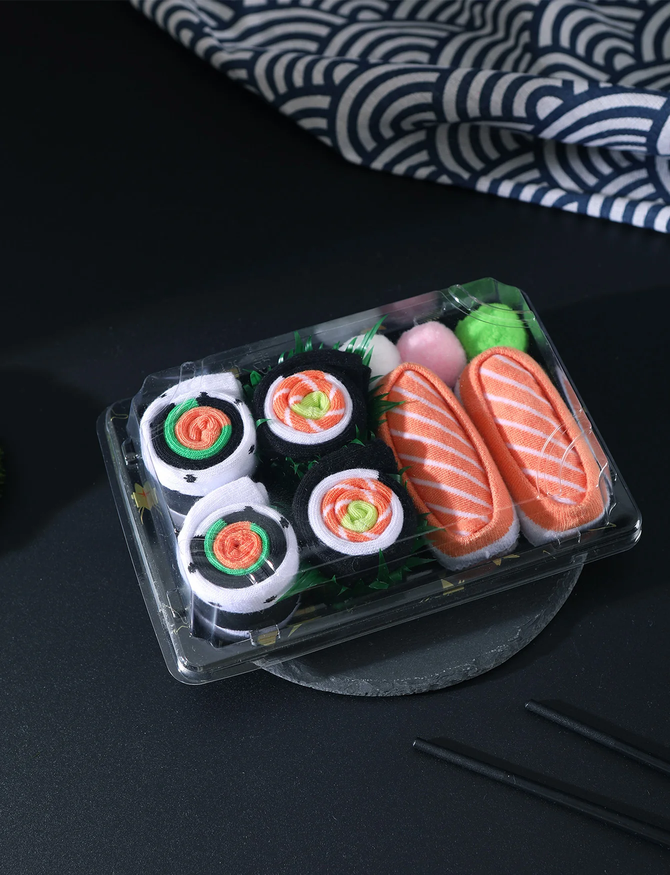 Unisex Colorful Sushi Socks Gift Set - Trendy, Comfortable, All-Season Fun
