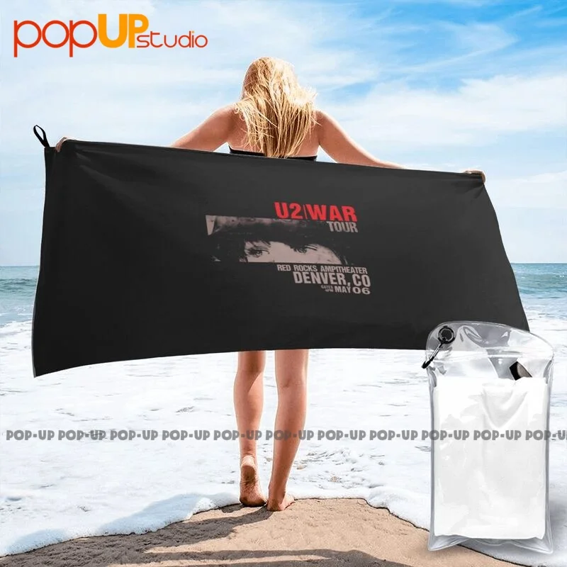 U2 War Red Rocks Quick Dry Towel Large Smooth No Fading Sports Towel