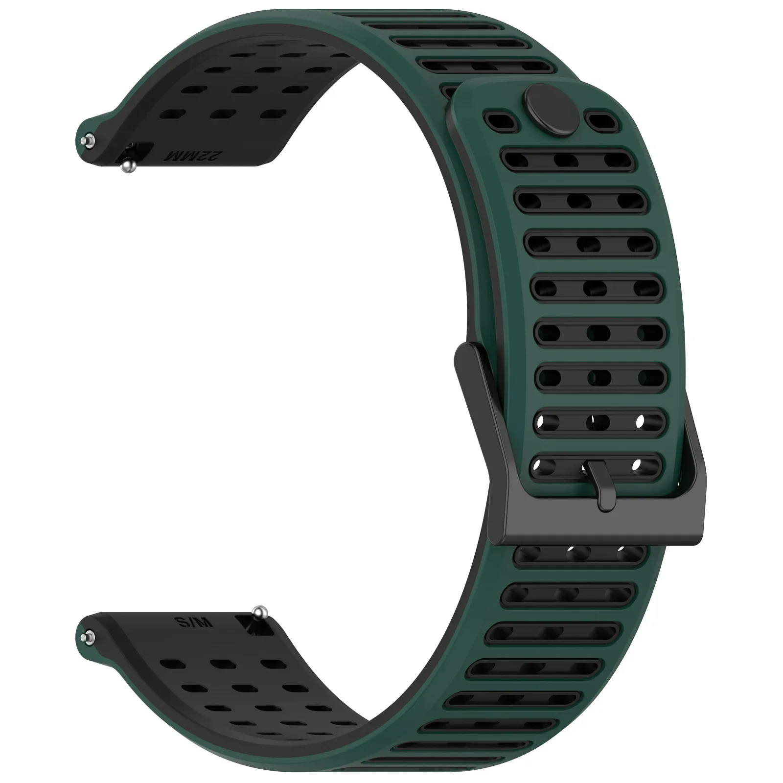Silicone Sport Watch Strap, 22mm - Durable and Comfortable Bracelet Band