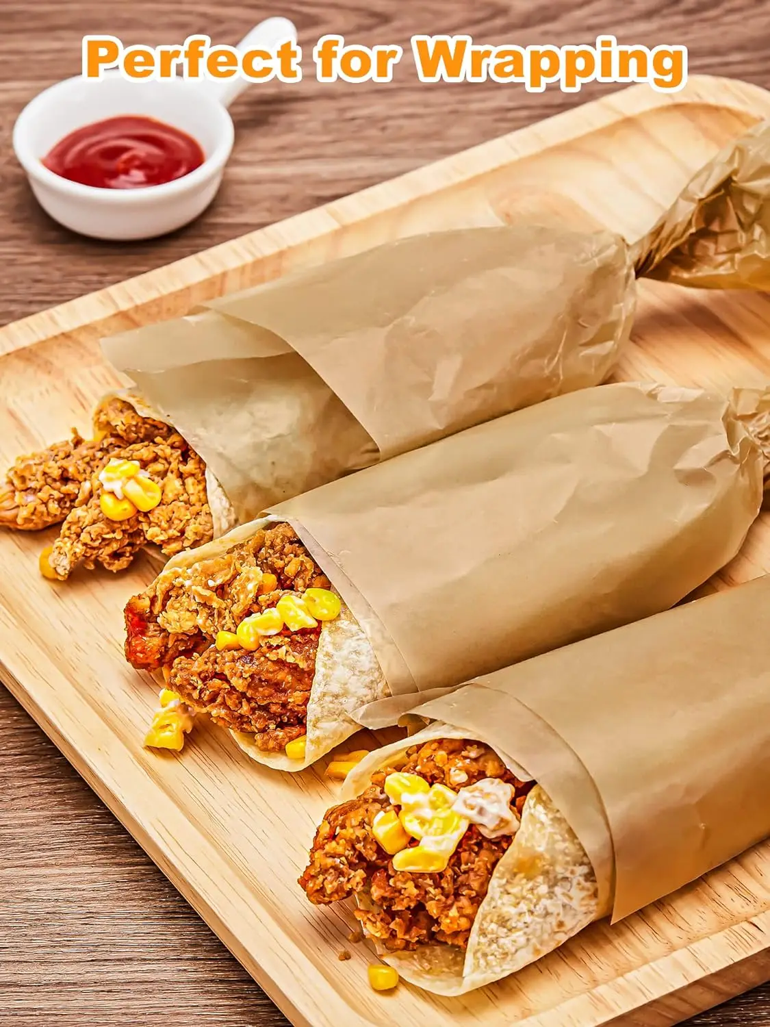 Wax Paper for Food burger patty paper Non-Stick Hamburger Patty Paper Sandwich Separators Wrapping for Restaurants Barbecues Picnics Parties