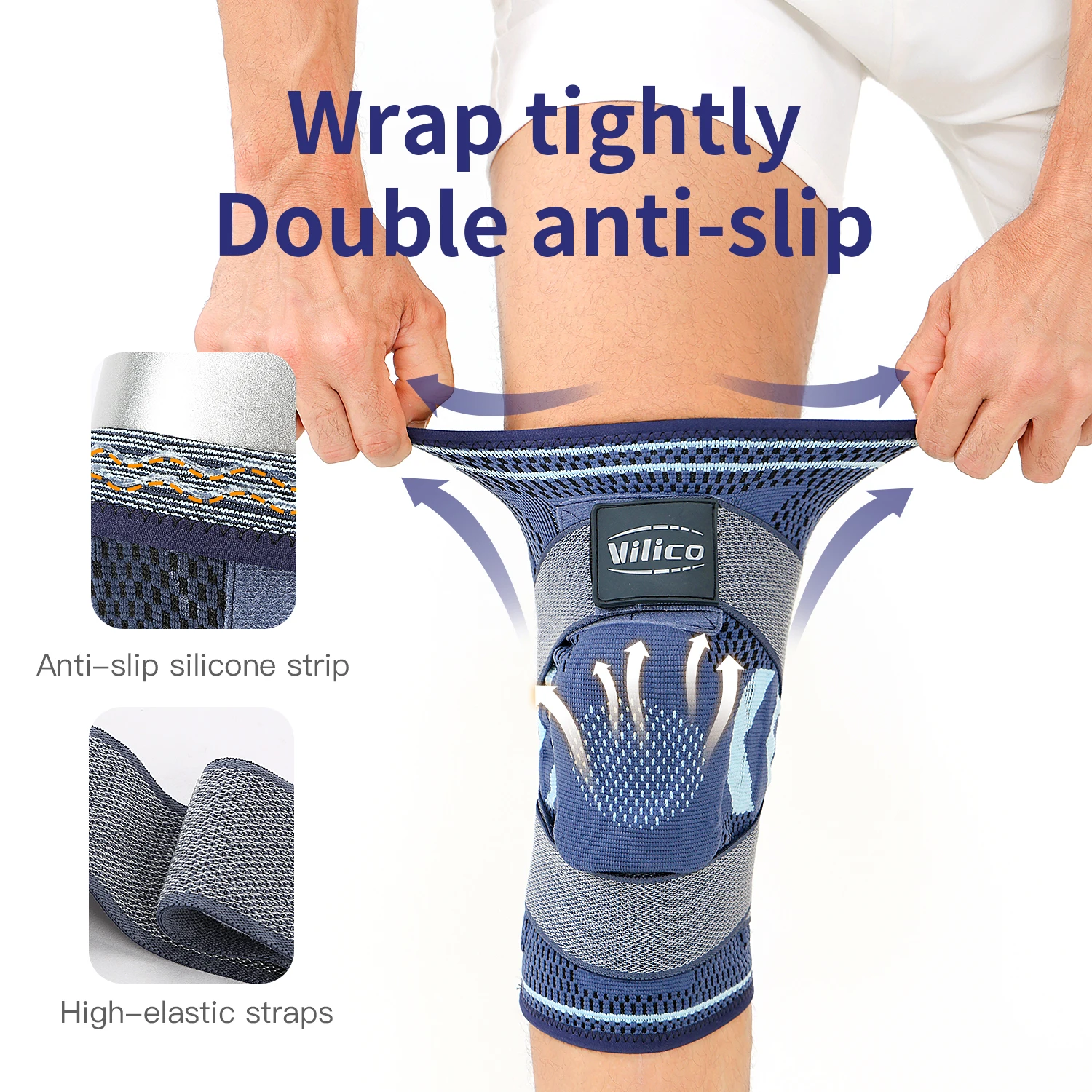 1PC Knee Brace Compression Knit Knee Pad For Sports Quickly Absorb Perspiration Keep Knees Warm Knee Boosters Breathable Support