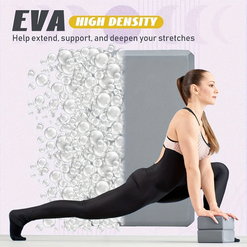 High-Density Foam Yoga Brick - Lightweight, Supportive, Odorless Fitness Essential