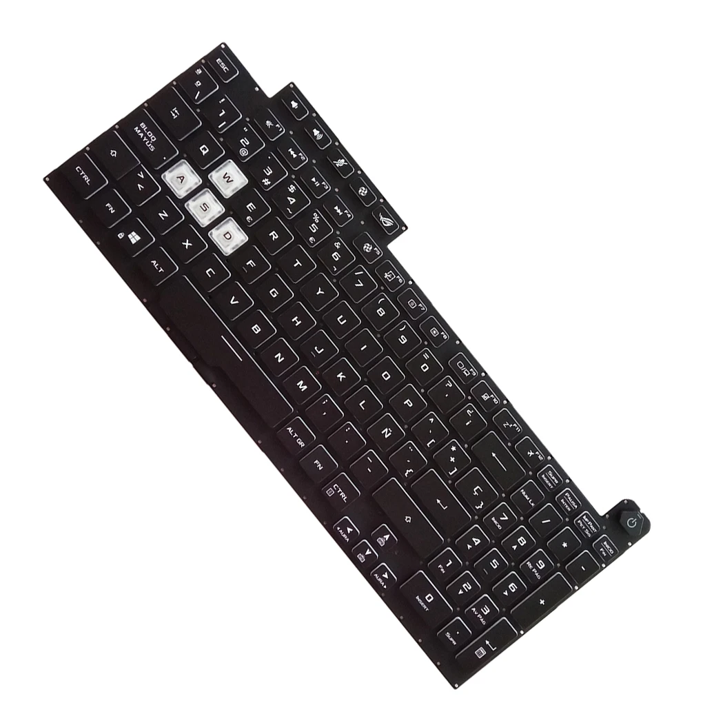 

Colorful Backlit Keyboards Fluent Typing Dust-proof Backlight Well Fit Replacement for ASUS ROG strix G731 Notebook