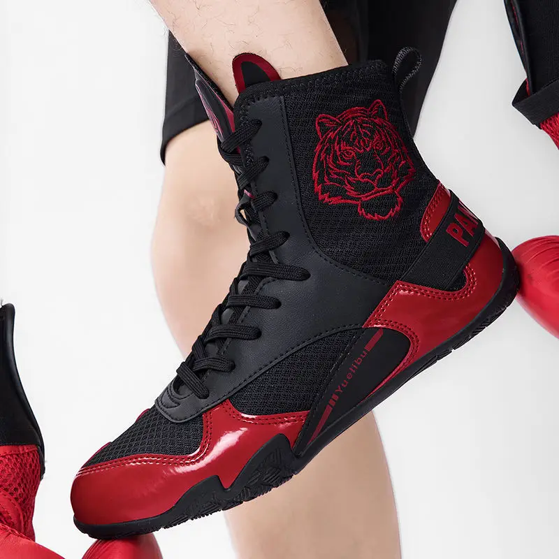 Hot Sale Wrestling Shoes Unisex Indoor Large Size Boxing Boots Men's Women's Quality Boxing Fighting Boots