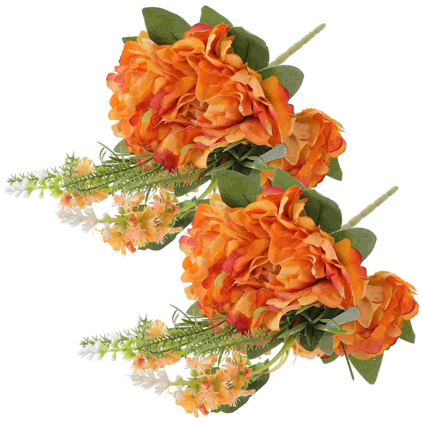 

2 Pcs Fake Peony Flower Simulation Home Decor Party Bouquets Wedding Decorations Artificial With Long Stem Indoor Scene