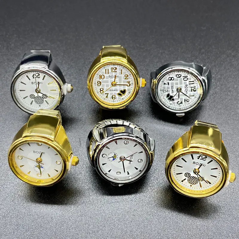 Steel Jewelry Rings Finger Watches Fashion Party Quartz Watches Unisex Couple Rings Jewelry Gift ring set,gold color rings,couples rings,stainless steel ring,finger ring,gold color ring,silver ring,adjustable rings,wedding rings,wedding ring,finger watch ring,jewelry accessories