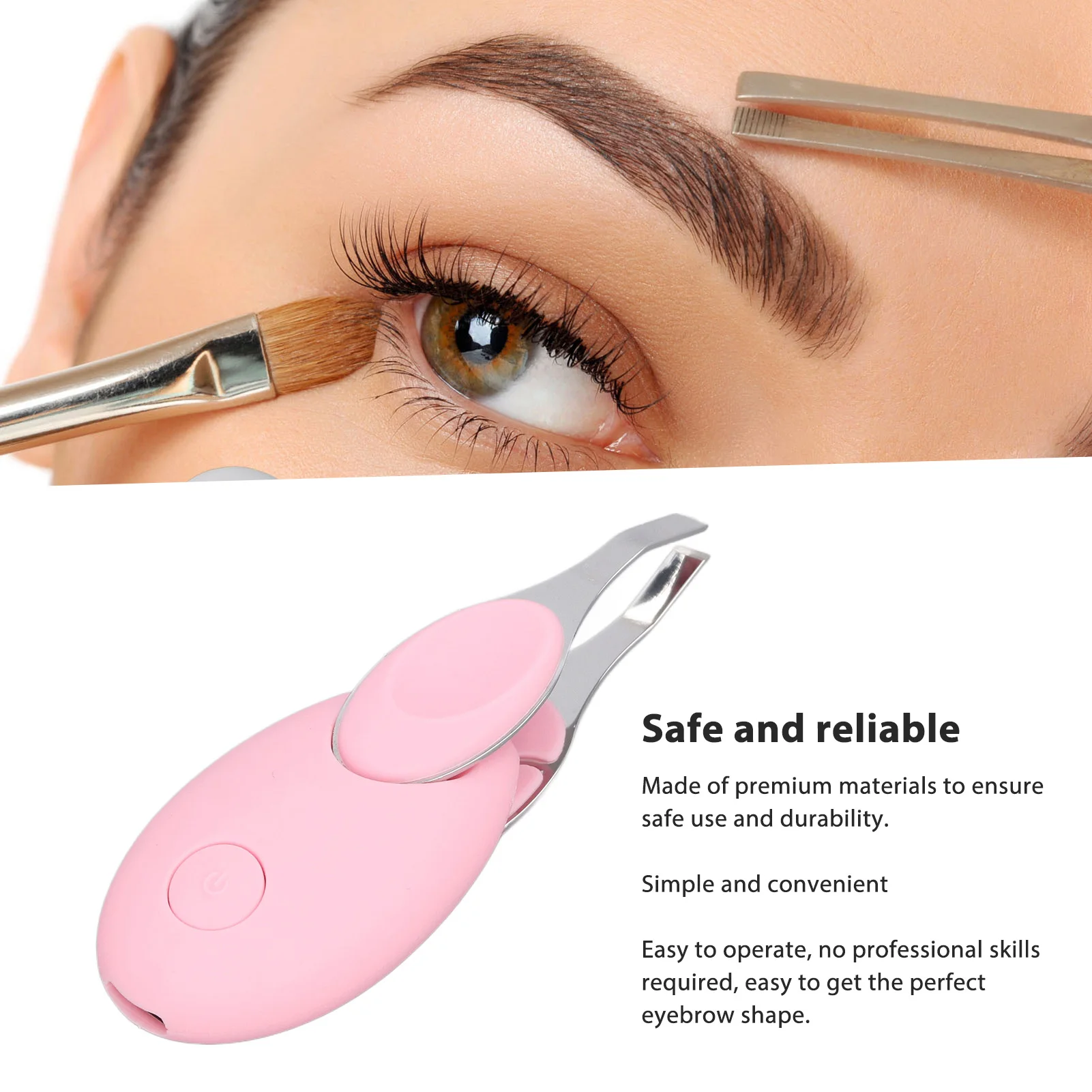 Visible Eyebrow Tweezers Electric Rechargeable Eyebrow Removal Tweezer Multipurpose Removal Tool 300mAh