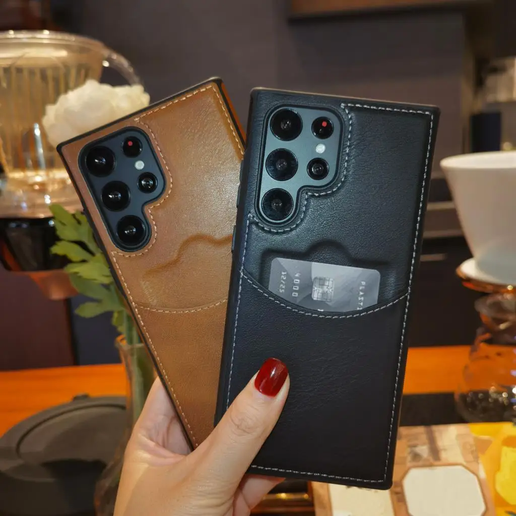 Portafoglio Moda Slot Per Carte Di Credito Cover Posteriore Per Samsung Galaxy S22 S23 Ultra Plus Custodia In Pelle Pu Di Lusso Per Samsung S22 Plus