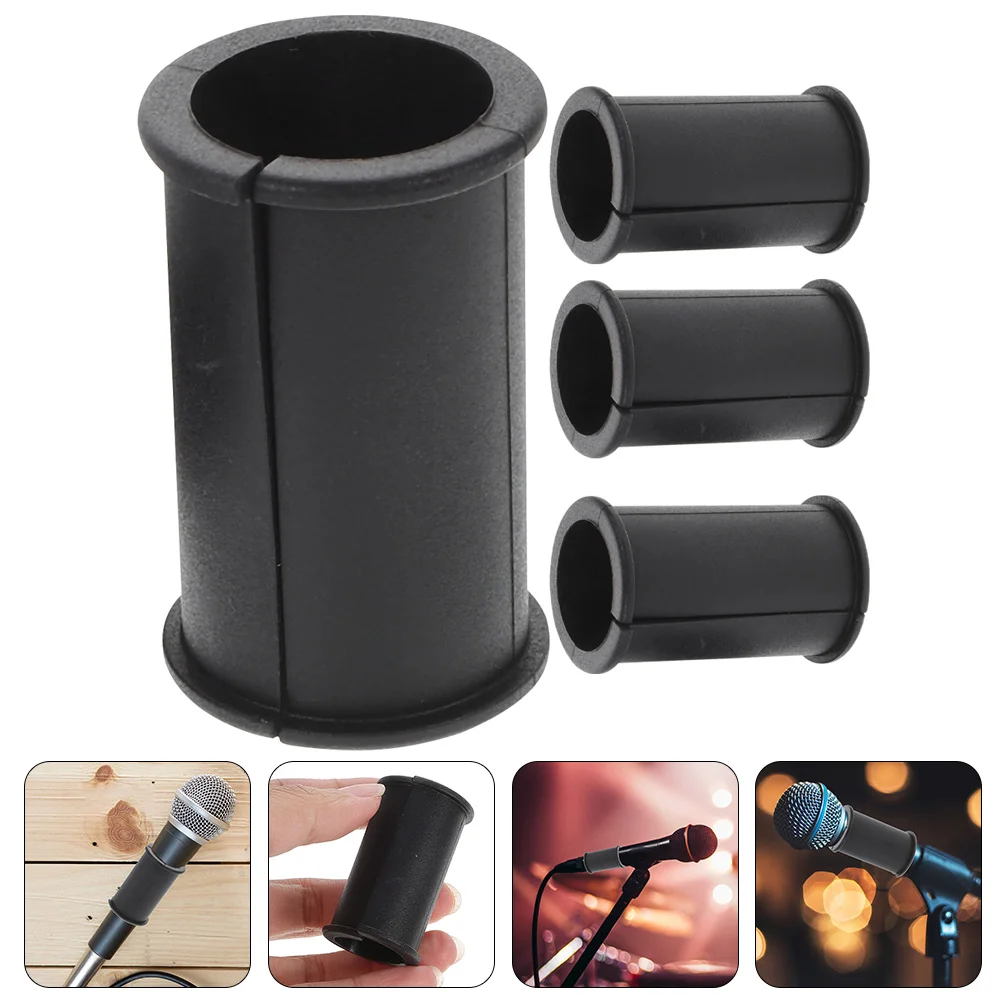 

4 Pcs Sleeve for Mic Microphone Spacer Washer Camera Rubber Shockproof Tube Accessory Mount