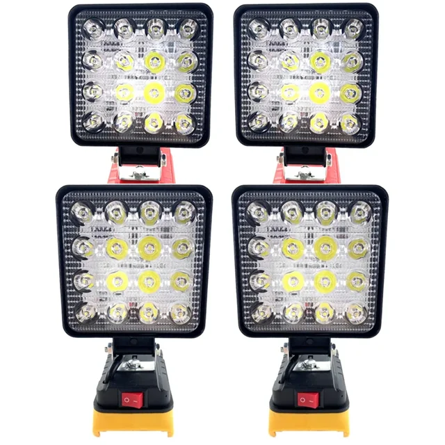 건설 현장에 불을 밝히는: 마키타/디월트/밀워키용 캠핑 조명