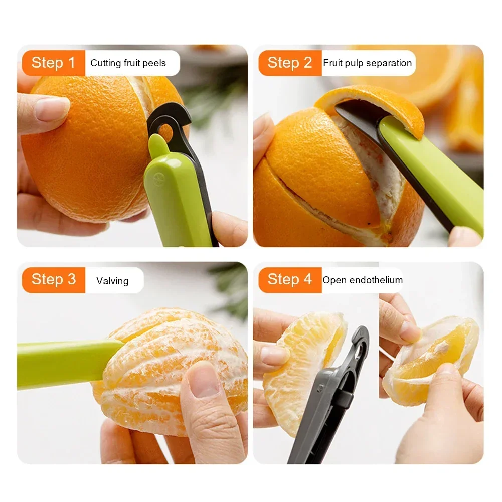 Multifunctional Orange Peeler Stripper Reusable Creative Fruit Pomelo Peeling Tool Easy To Use Open Kitchen Tool for Grapefruit