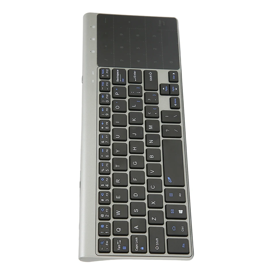 2 in 1 Wireless Keyboard with Touchpad Portable Design