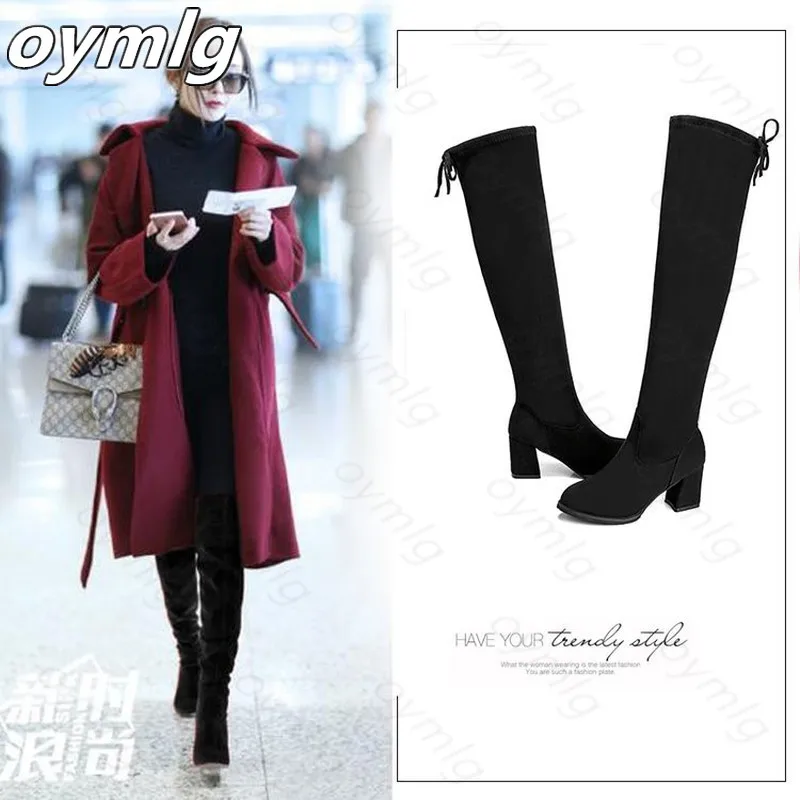 Women Casual Comfortable material Boots Shoes Winter Women Female Round Toe Platform High Heels Pumps Warm Snow Boots Mujer