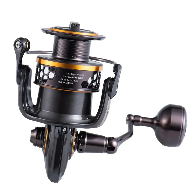ARTSEA 트롤링 스피닝 릴 지깅 낚시 릴, 풀 메탈 최대 드래그 15kg 파워 SW2000-SW5000H 모델, 바닷물 릴용